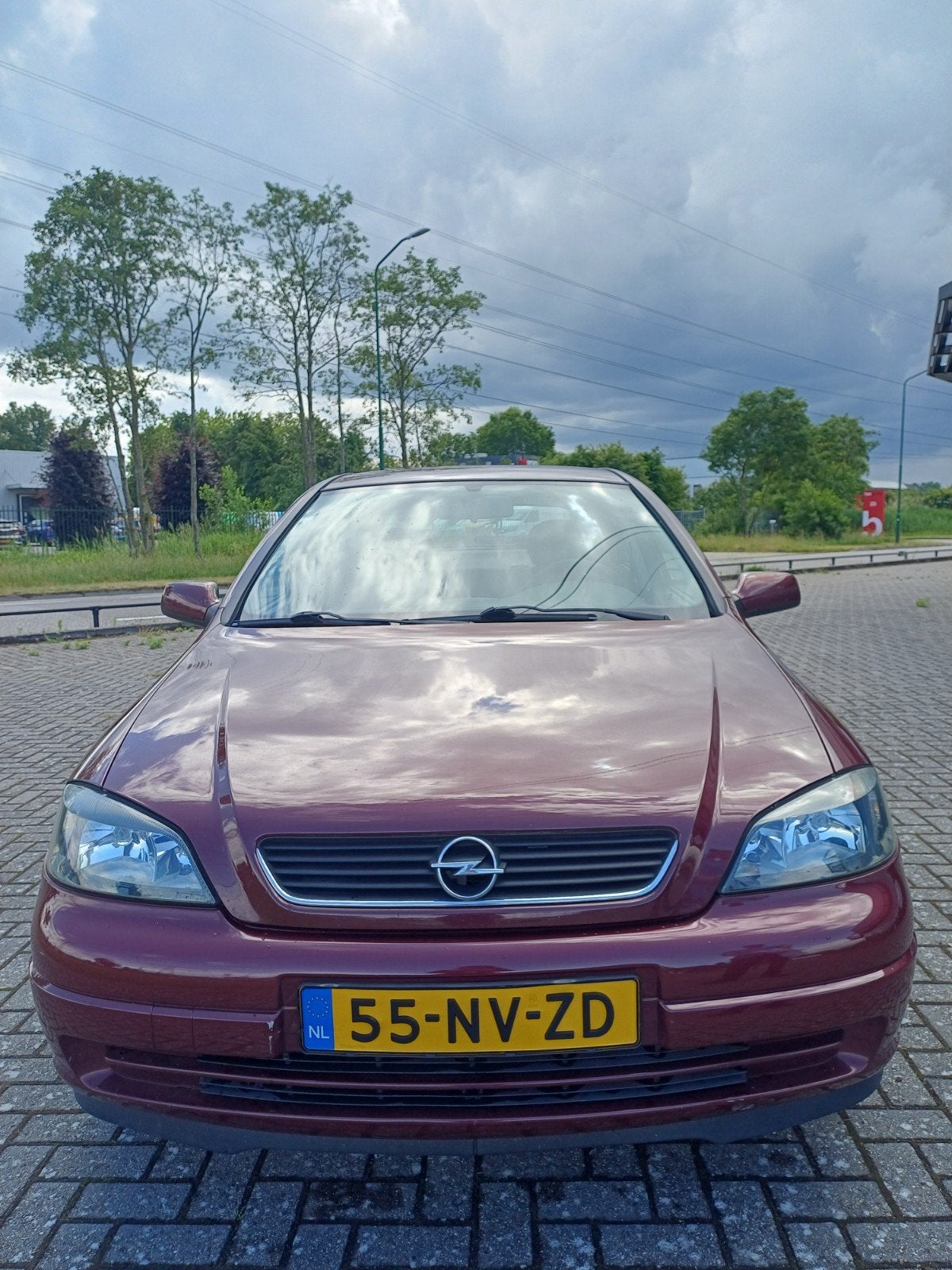Opel Astra 1.6 8V 5D 2004 Rood 217.000 km, Ophalen of Verzenden, Gebruikt, Opel