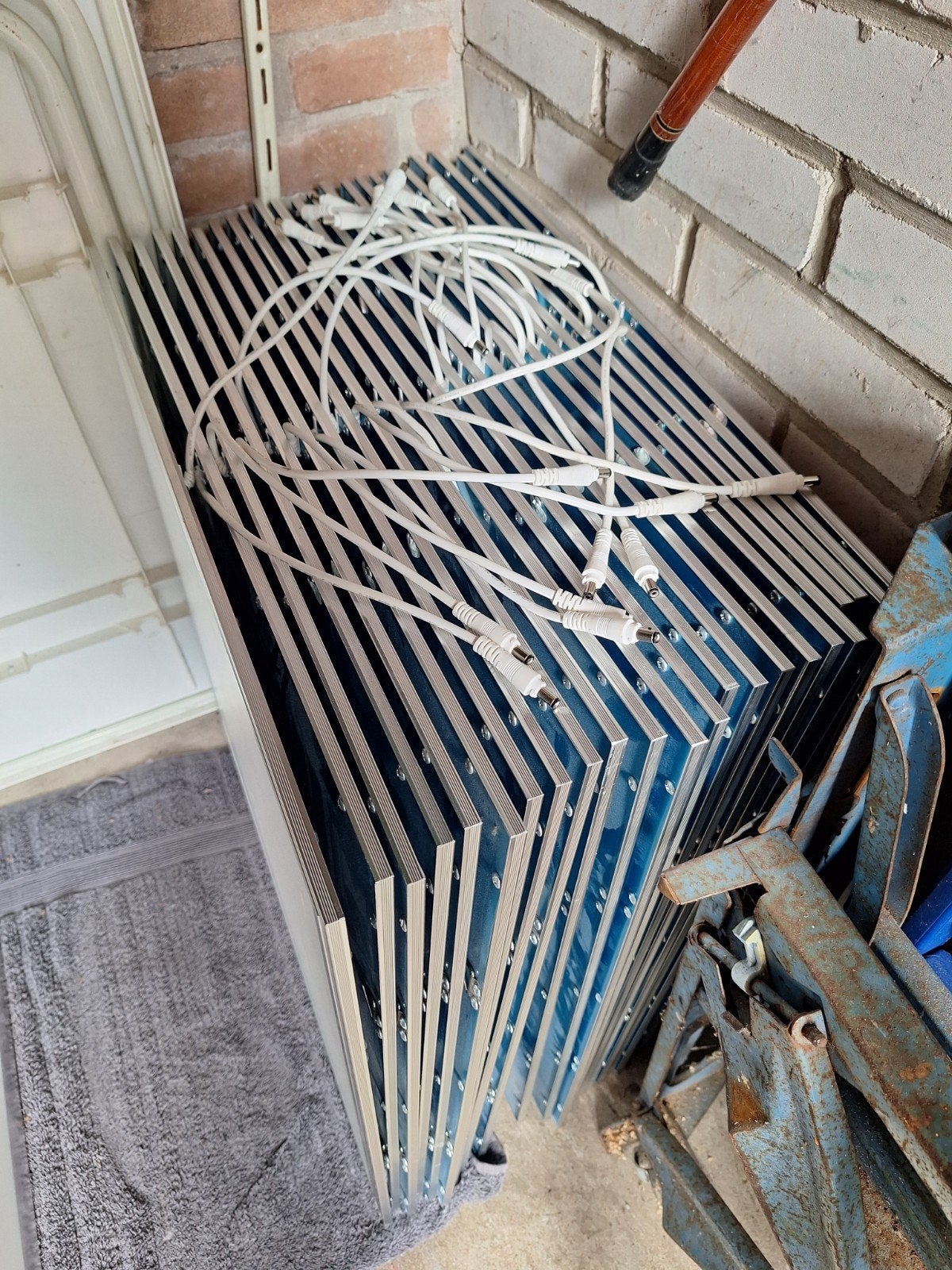 25 ledpanelen 60x60 compleet., Ophalen, Gebruikt