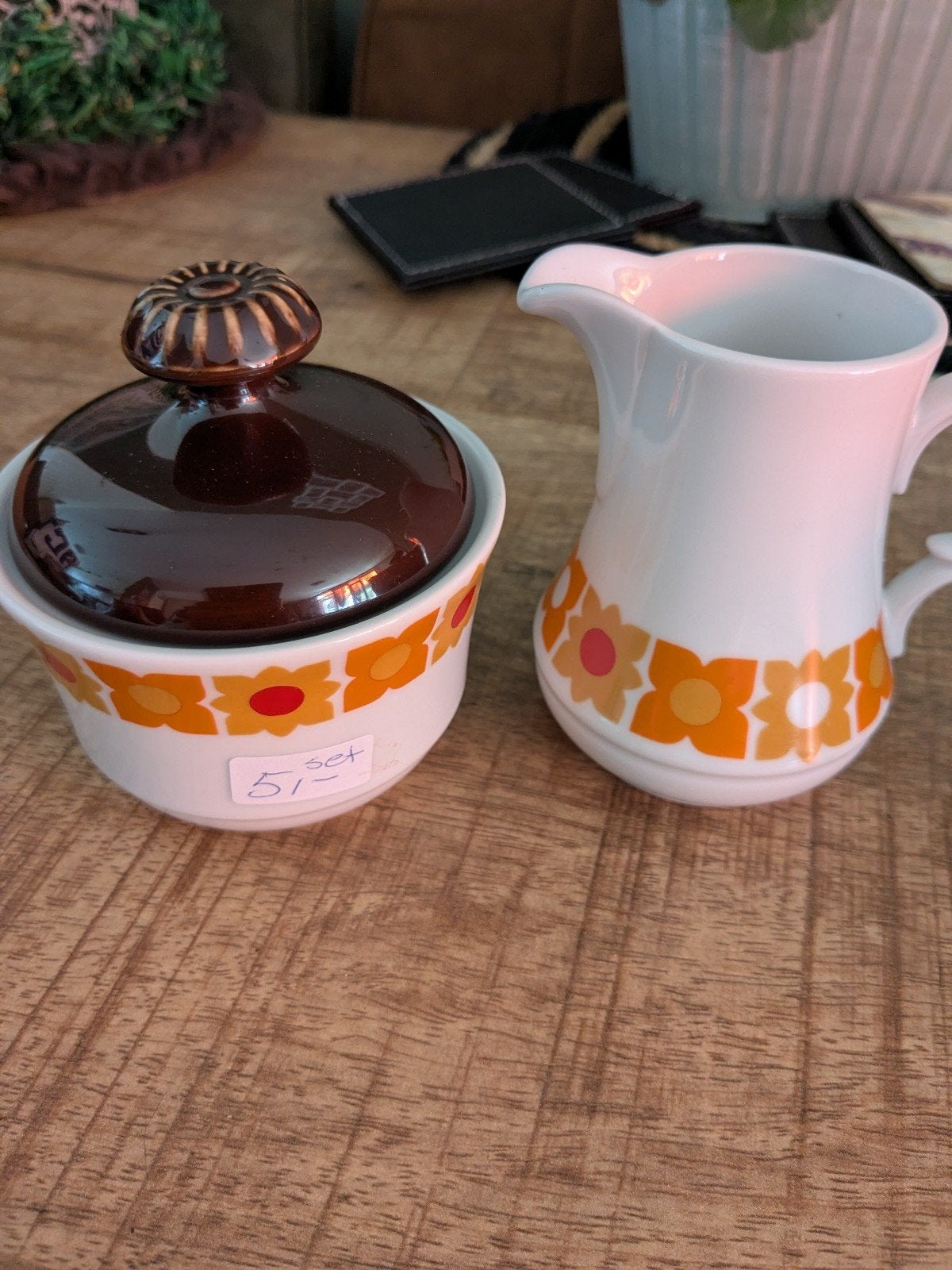 Vintage suiker en melk setje., Ophalen of Verzenden