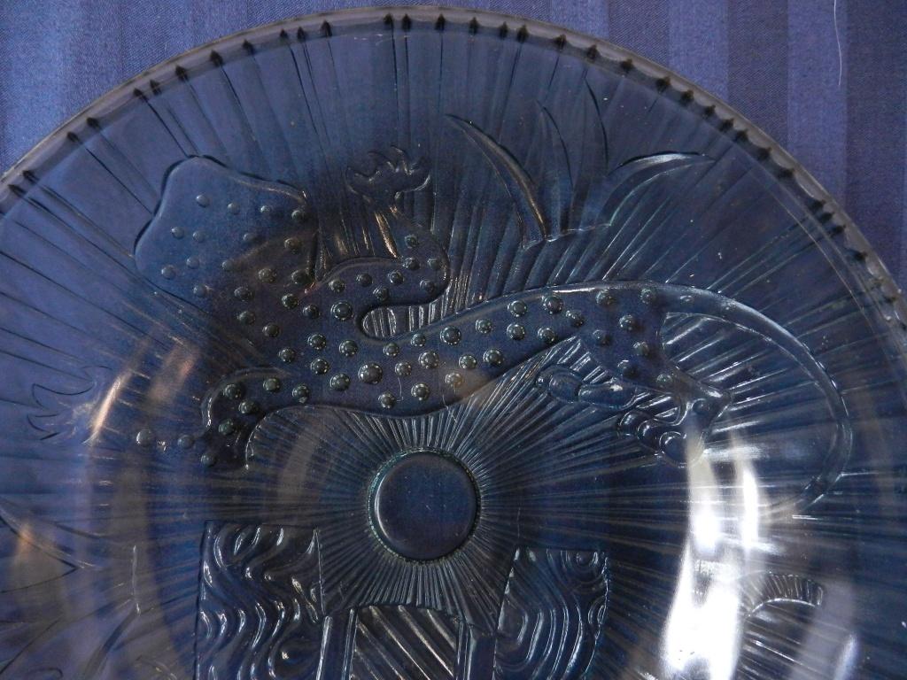 Copier Leerdam glas glazen schaal olifant en salamander 1948, Ophalen of Verzenden