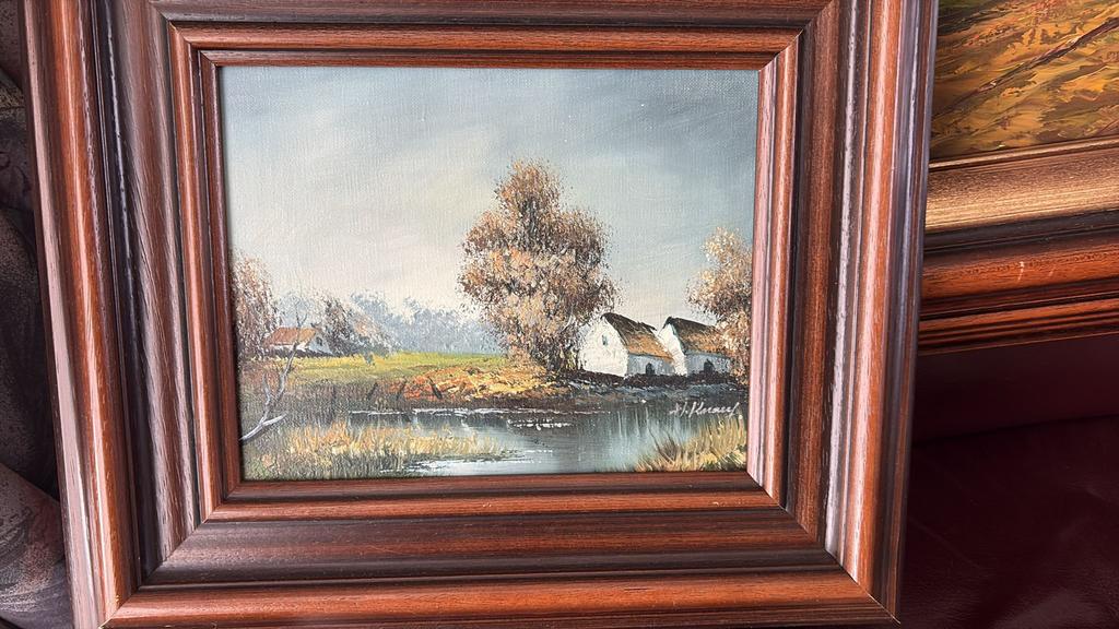 Schilderij H knauf, Ophalen
