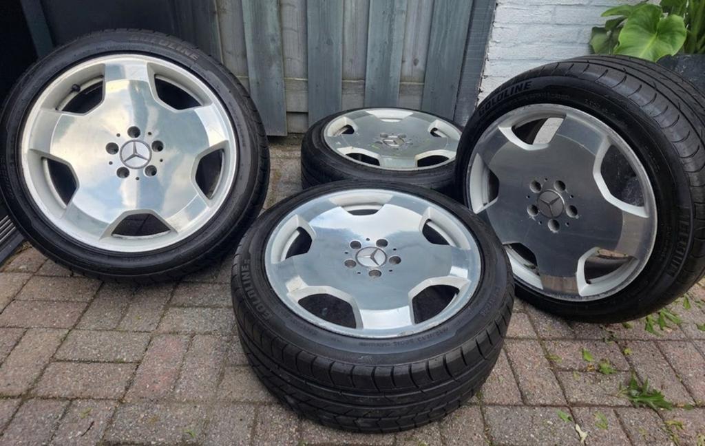 18 inch Mercedes velgen breedset 18 inch monoblock, Auto-onderdelen, Banden en Velgen, Ophalen, 18 inch, Gebruikt, Banden en Velgen
