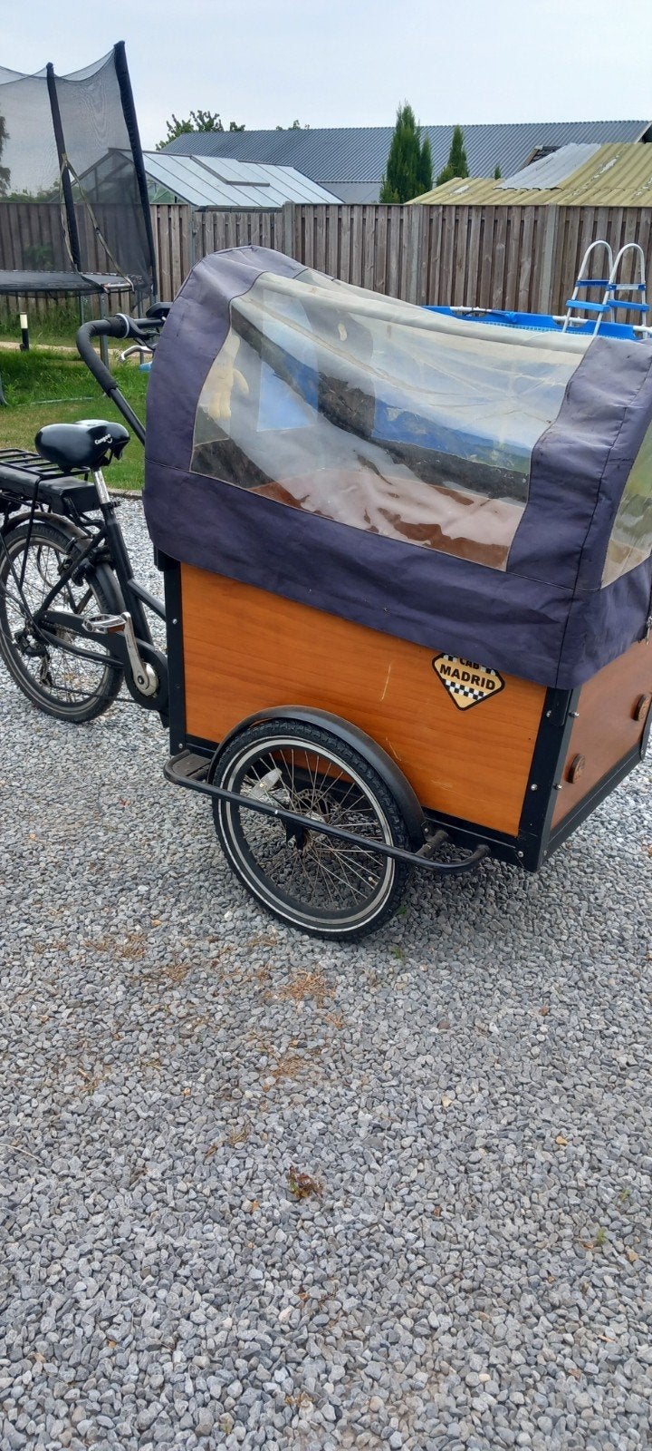 Bakfiets Cab Madrid met huif, Overige merken, Gebruikt, Huif, Ophalen of Verzenden