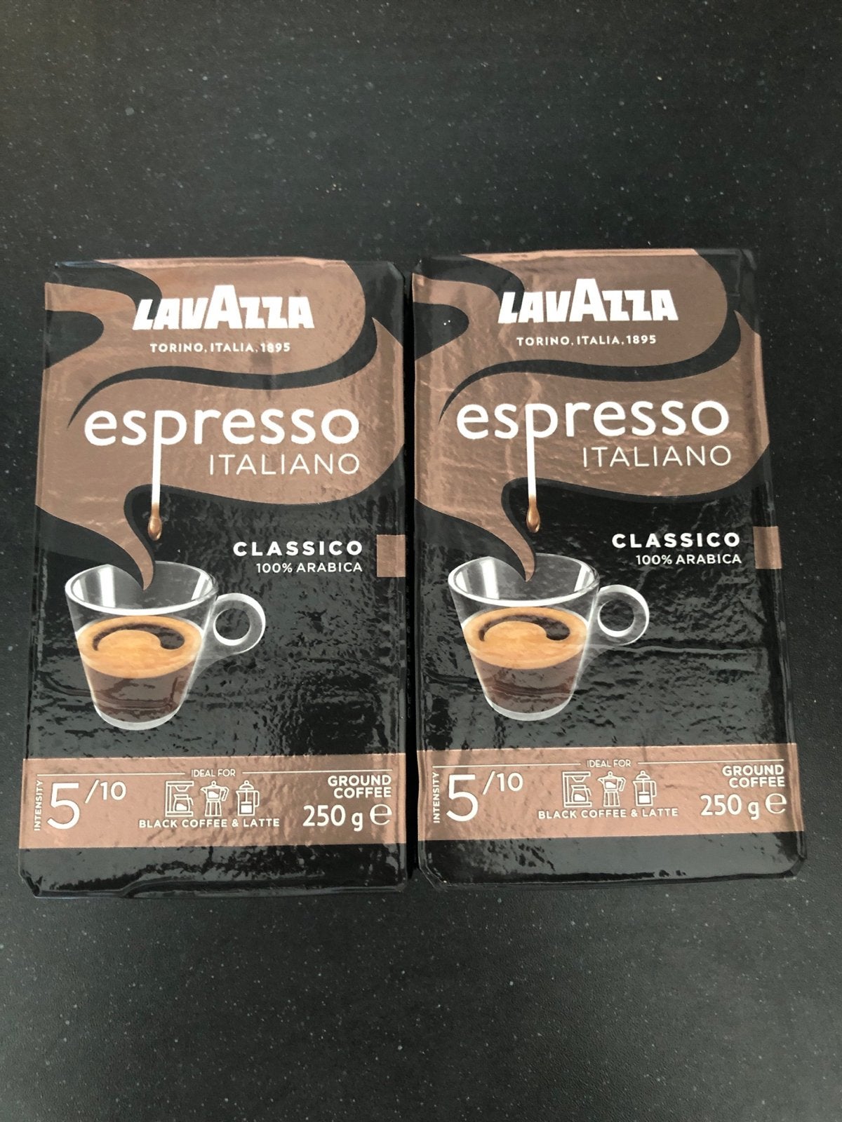 Lavazza gemalen gebrande koffie  - 2 pakken, Made in Italy, Overige modellen, 10 kopjes of meer, Nieuw, Gemalen koffie