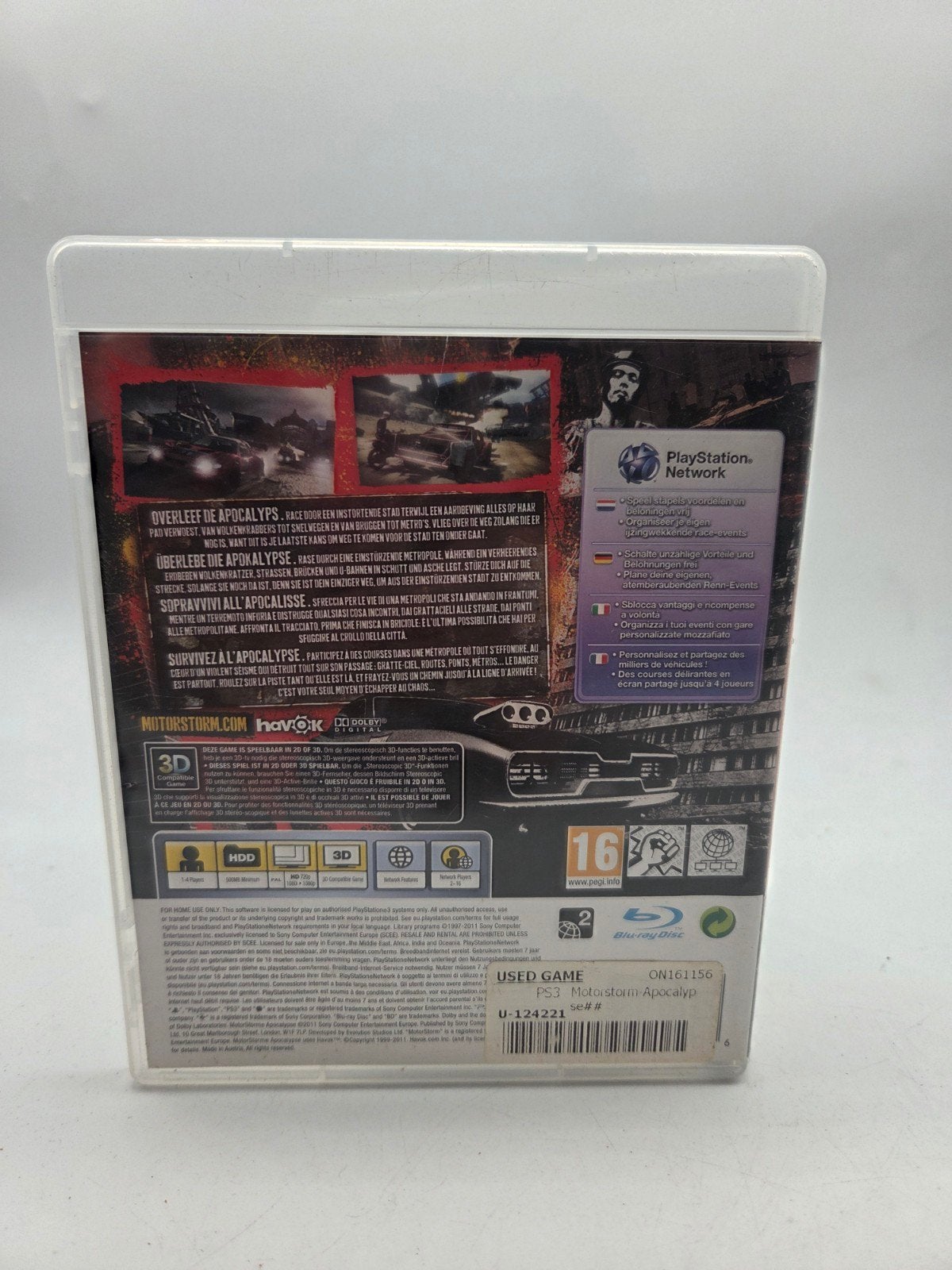 MotorStorm Apocalypse PS3 - Racegame vol actie, Spelcomputers en Games, Online, Gebruikt, Racen en Vliegen, Ophalen of Verzenden