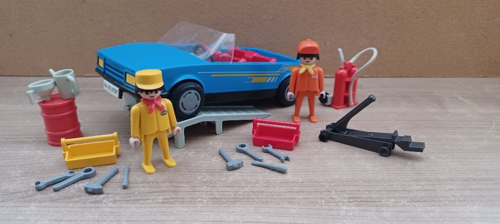 playmobil automonteurs met auto, Verzenden, Gebruikt, Complete set