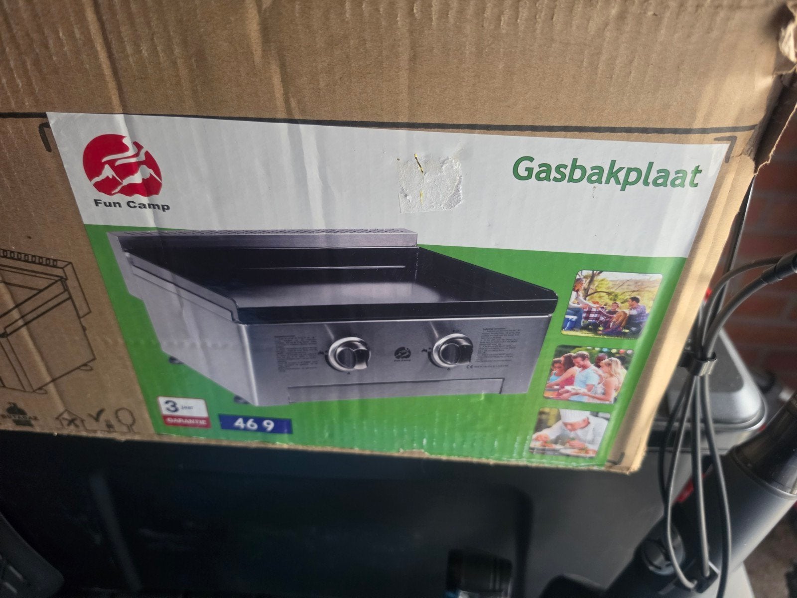 Gas bakplaat nieuw in de doos dus nooit gebruikt !, Ophalen, Nieuw