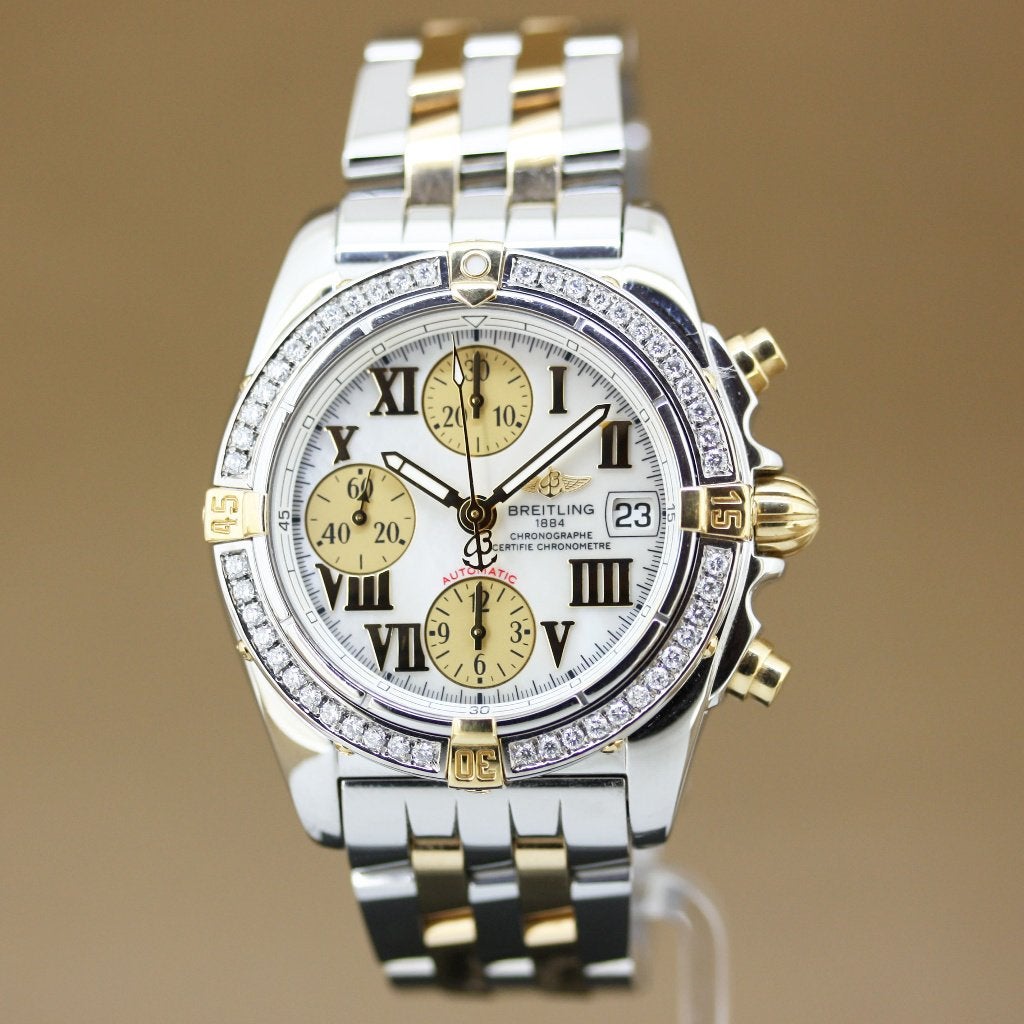 Breitling Chrono Cockpit B13358 Diamant, Staal, Gebruikt, Breitling, Polshorloge