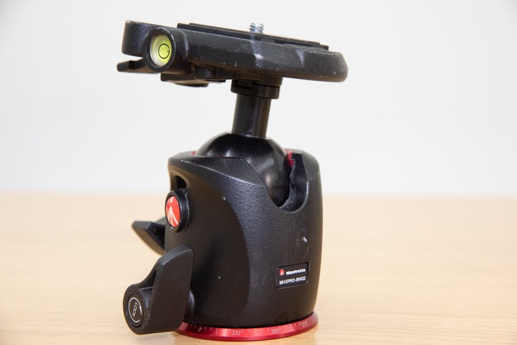 Manfrotto MHXPRO-BHQ2 Xpro Ball Head + 055DB statief, Ophalen, Gebruikt, Balhoofd, Manfrotto