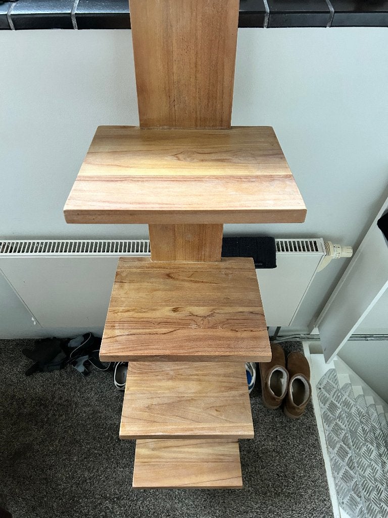 Badkamermeubel teakhout, Huis en Inrichting, Ophalen, Minder dan 50 cm, Overige typen, Zo goed als nieuw