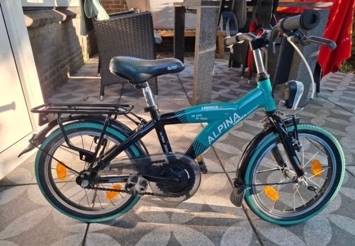 Alpina Yabber 16 inch kinderfiets - Zo goed als nieuw, Terugtraprem, Minder dan 49 cm, Zo goed als nieuw, Ophalen