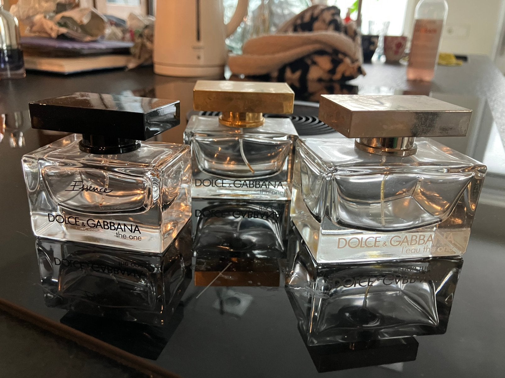 3 mooie Dolce & Gabbana parfum flessen, Verzamelen, Parfumverzamelingen, Verzenden, Parfumfles