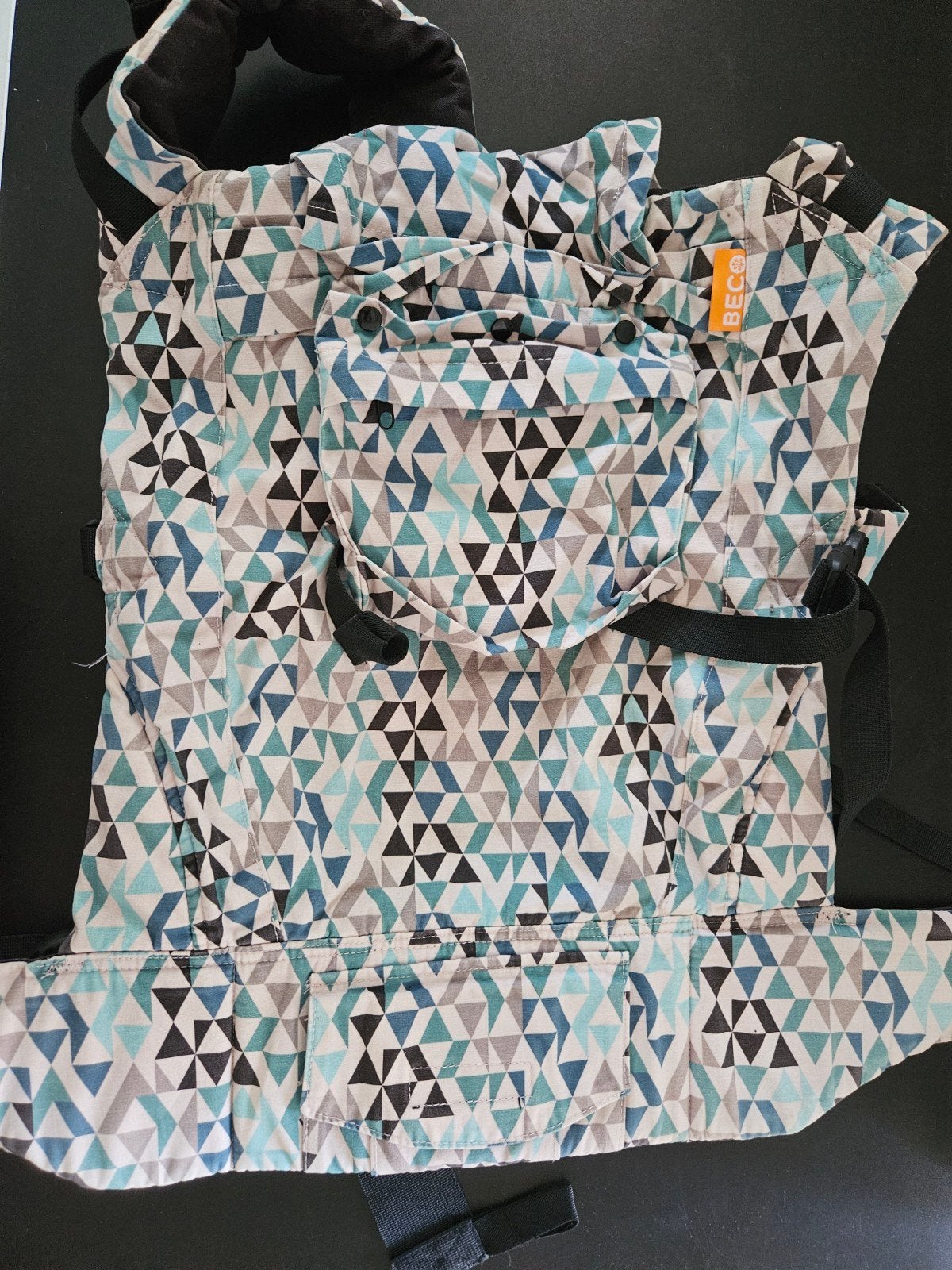 Beco peuter- kleuter rugdrager - Geometrisch Patroon, Overige merken, Gebruikt, Ophalen of Verzenden, Rug