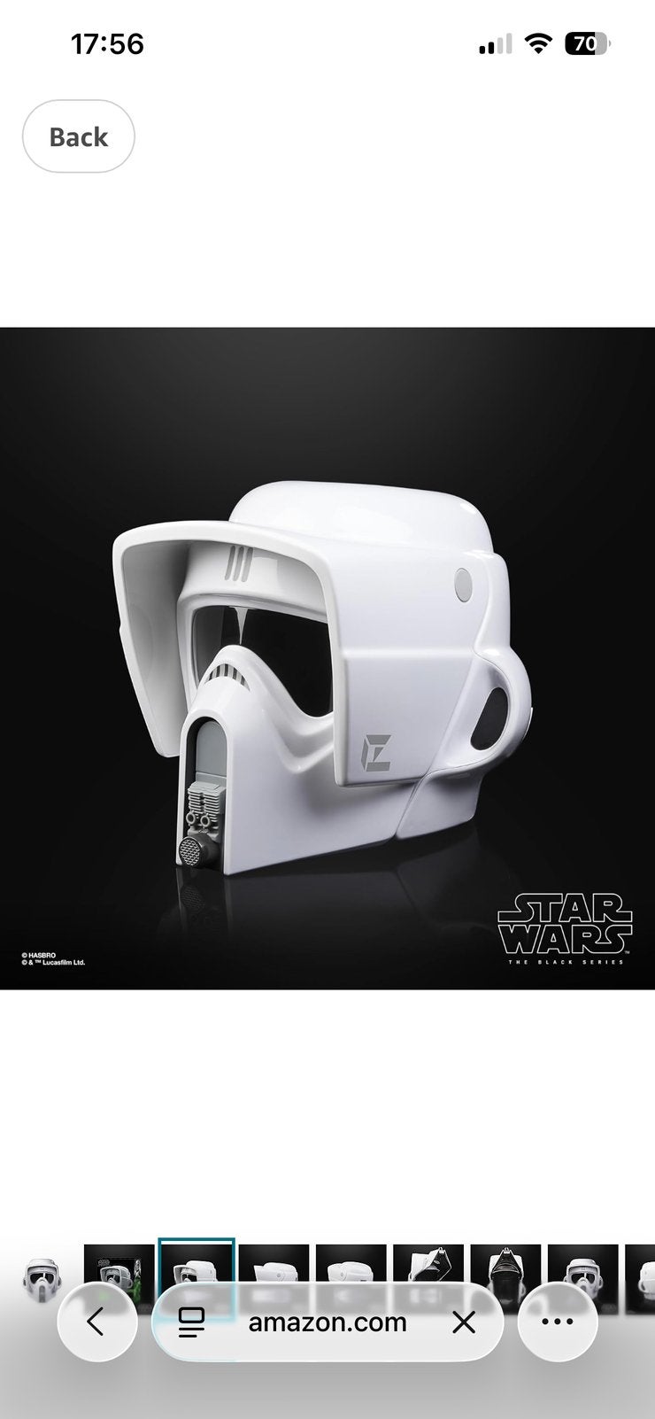 star wars black series scout helmet, Verzamelen, Star Wars, Ophalen of Verzenden, Zo goed als nieuw, Actiefiguurtje