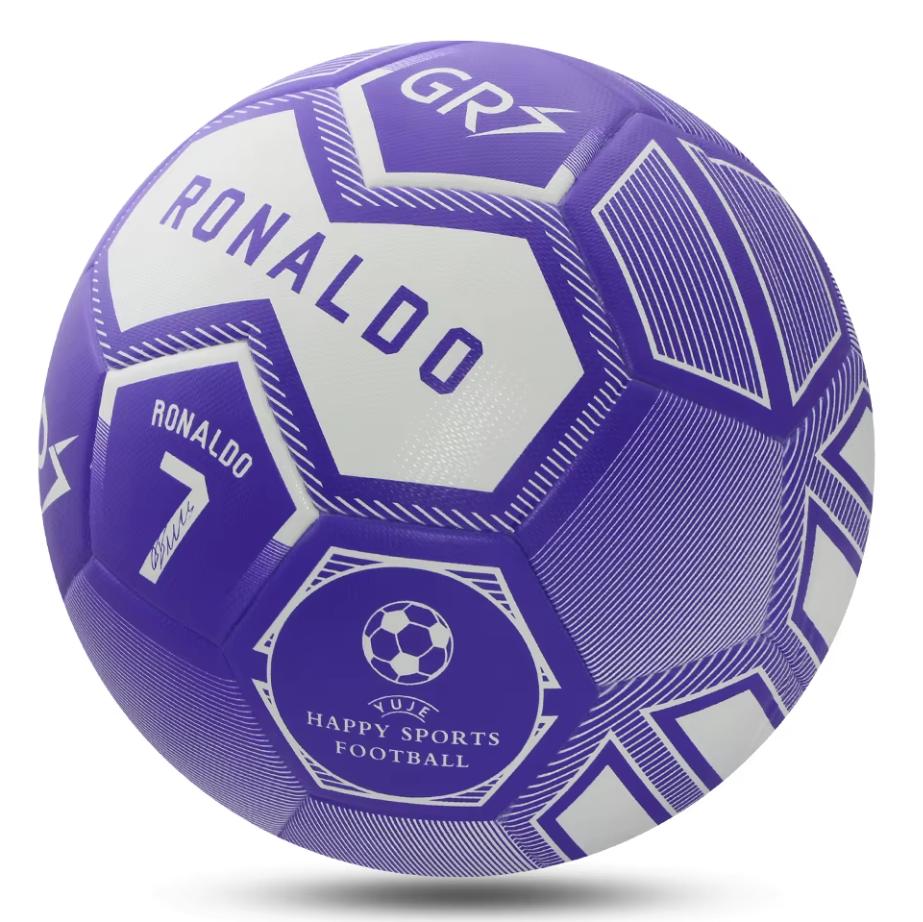Professionele voetbal Ronaldo blauw - Maat 5