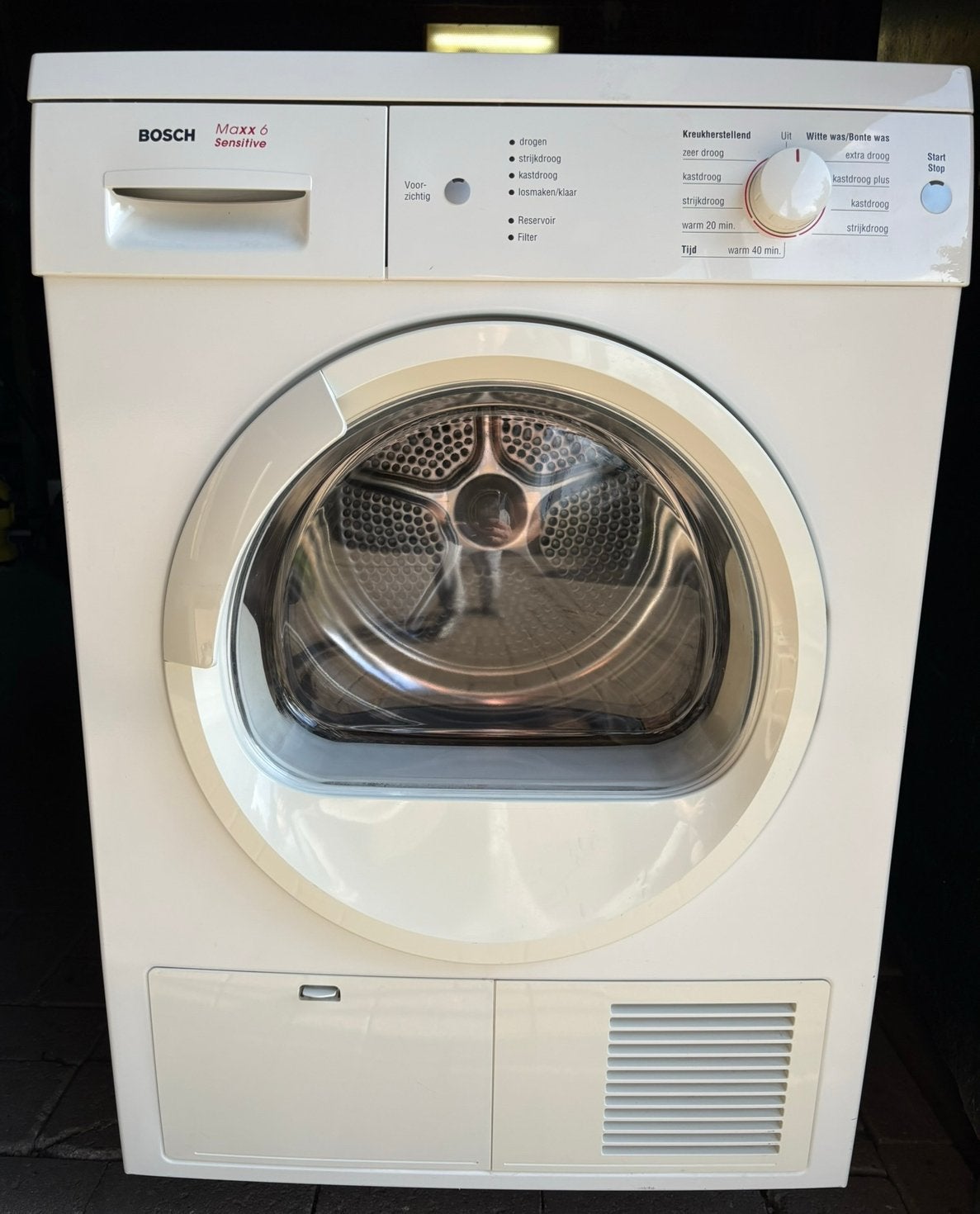 Bosch Maxx 6 Sensitive wasdroger 3 maand garantie, Ophalen, 6 tot 8 kg, Zo goed als nieuw, 85 tot 90 cm