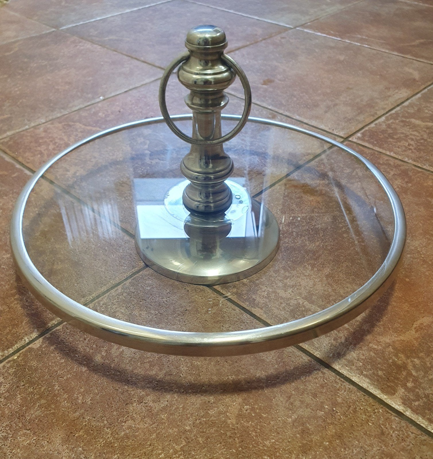 GRATIS glazen / aluminium etagere a la River Maison., Ophalen of Verzenden, Zo goed als nieuw