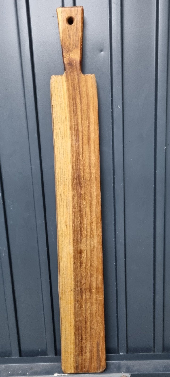 Hapjesplank massief hout 54x9x2 cm, Huis en Inrichting, Hout, Snij-/serveerplank, Ophalen of Verzenden, Zo goed als nieuw