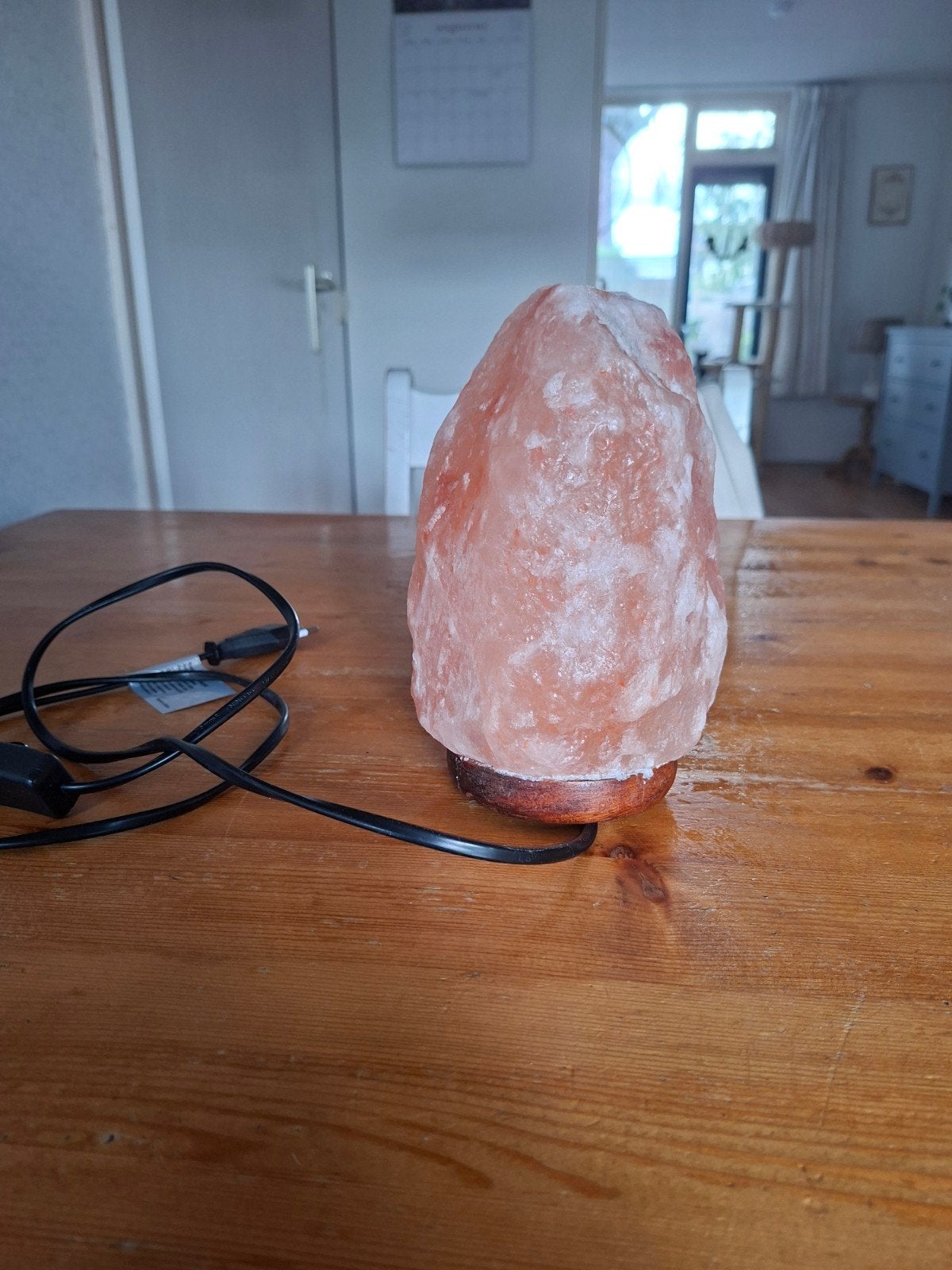 Himalaya zoutlamp - Sfeervolle roze zoutsteen lamp, Ophalen of Verzenden, Zo goed als nieuw