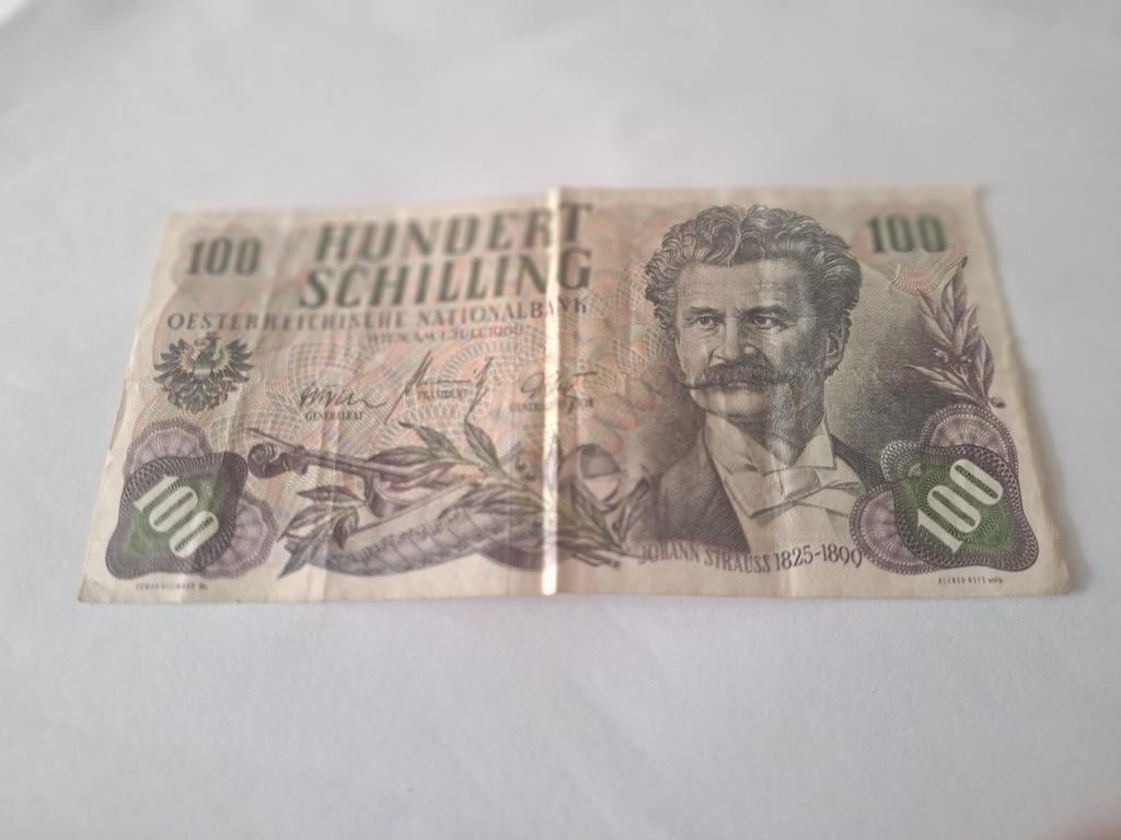 Oostenrijk 100 Schilling 1960 - Zfr Conditie, Postzegels en Munten, Bankbiljetten | Europa | Niet-Eurobiljetten, Ophalen of Verzenden