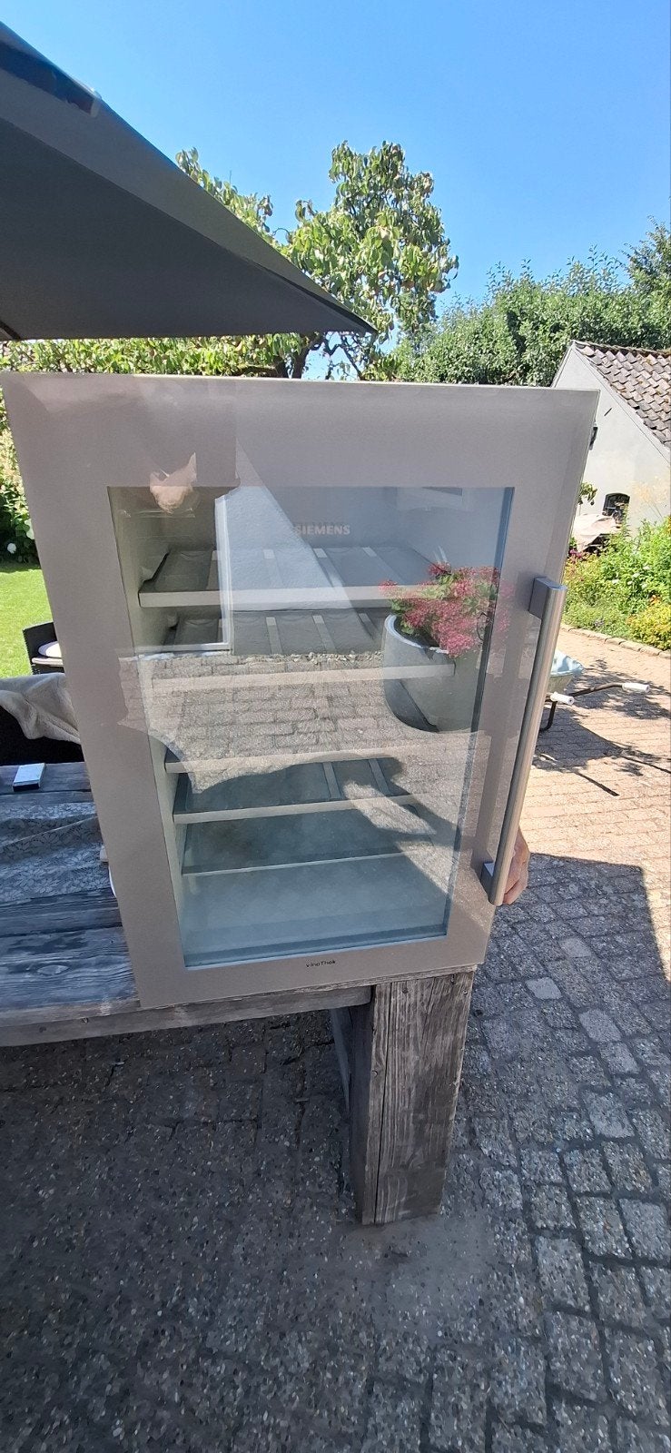 Inbouw wijnkoeler (Siemens), Witgoed en Apparatuur, Koelkasten en IJskasten, 85 tot 120 cm, 100 tot 150 liter, Ophalen of Verzenden