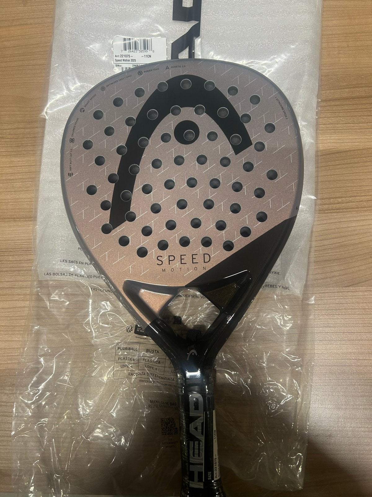 Head Speed Motion Padel Racket Nieuw, Sport en Fitness, Tennis, Ophalen of Verzenden, Nieuw, Racket, Head
