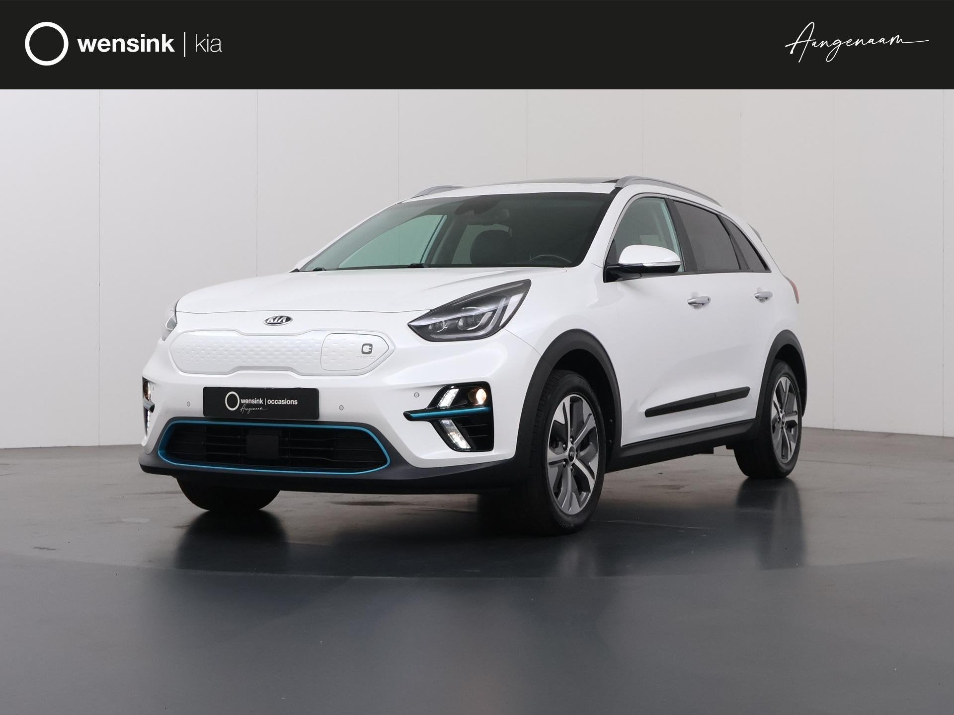 Kia e-Niro ExecutiveLine 64 kWh | Schuif/kanteldak | Lederen, Gebruikt, 1712 kg, Wit, 204 pk