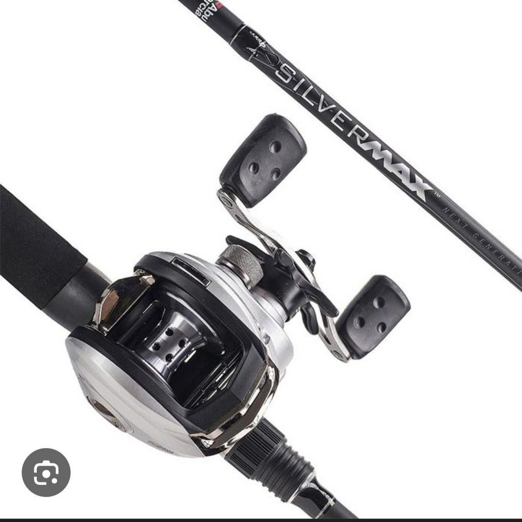 GEZOCHT:  Abu garcia SILVER MAX REEL +HENGEL, Ophalen of Verzenden, Werphengel