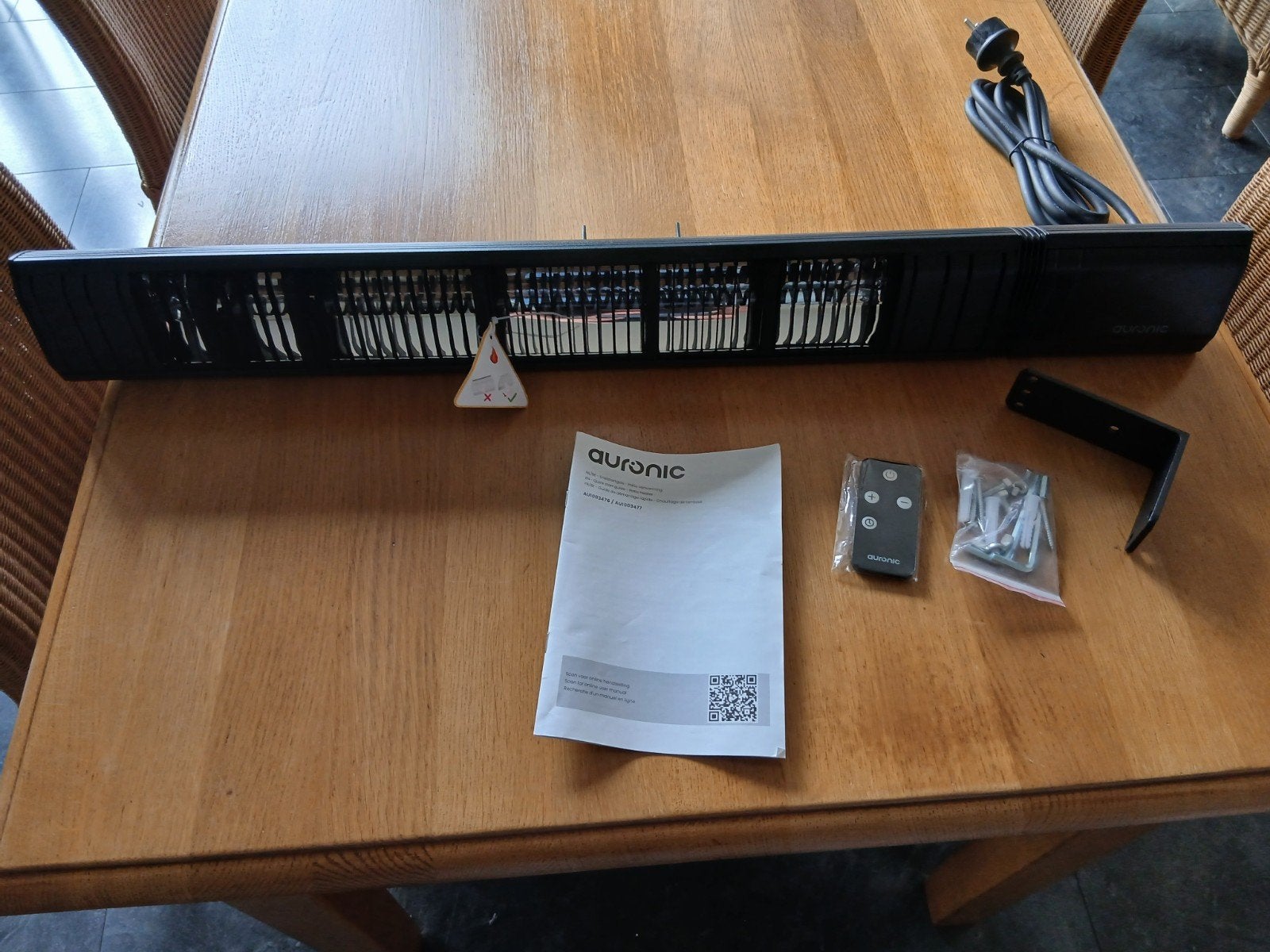 Auronic Patio Heater 2500W, Tuin en Terras, Terrasverwarmers, Elektrisch, Waterbestendig, Nieuw, Ophalen of Verzenden