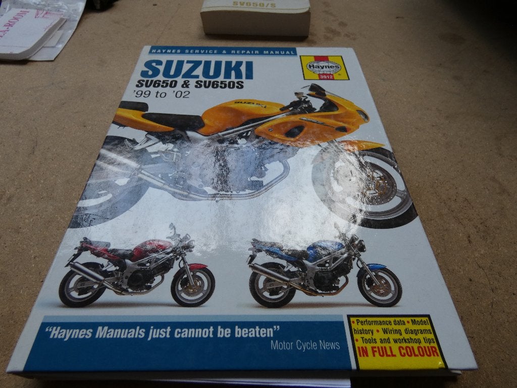 suzuki sv650 AV haynes werkplaathandboek, Ophalen of Verzenden, Suzuki