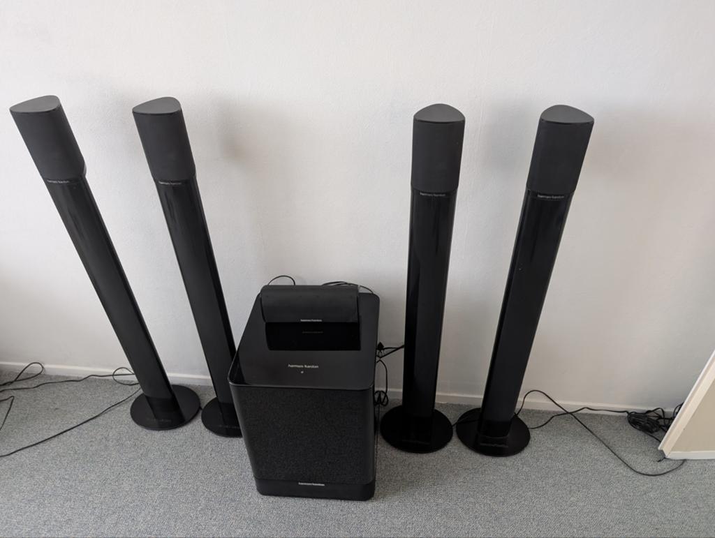 Harman Kardon HKTS 7 5.1 Home Cinema Systeem met standaarden, Ophalen, Gebruikt, 5.1-systeem, Overige merken