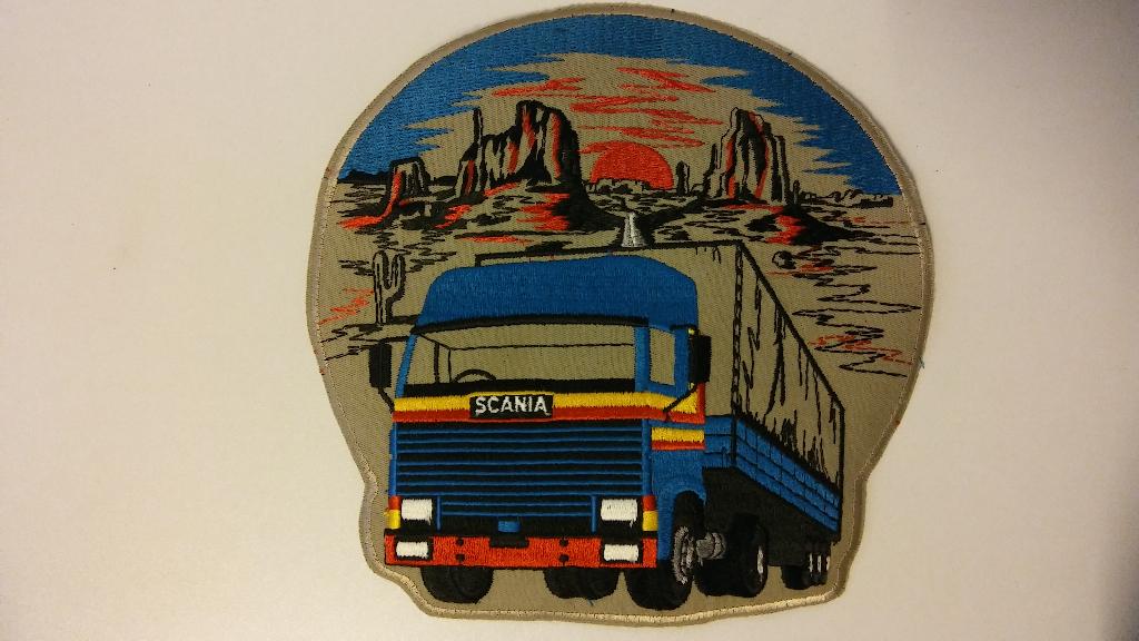 Scania vrachtwagen truck embleem patch GROOT wagen kleding, Ophalen of Verzenden, Nieuw, Auto's