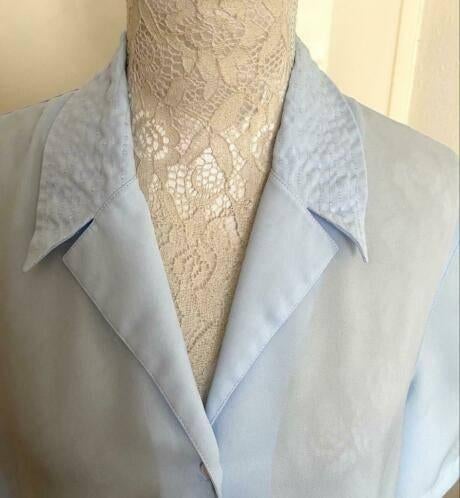 Erfo classic blouse maat 40, Ophalen of Verzenden, Zo goed als nieuw, Maat 38/40 (M), Blauw