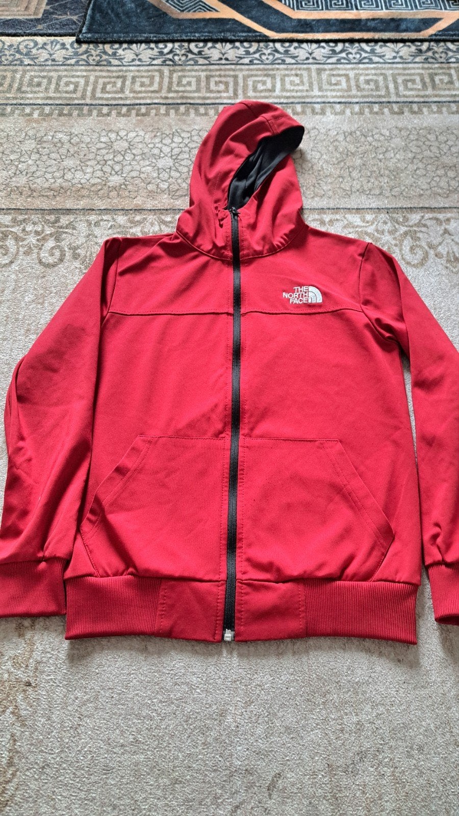 The North Face Hoodie - Rood, Verzenden, Gedragen, The North Face