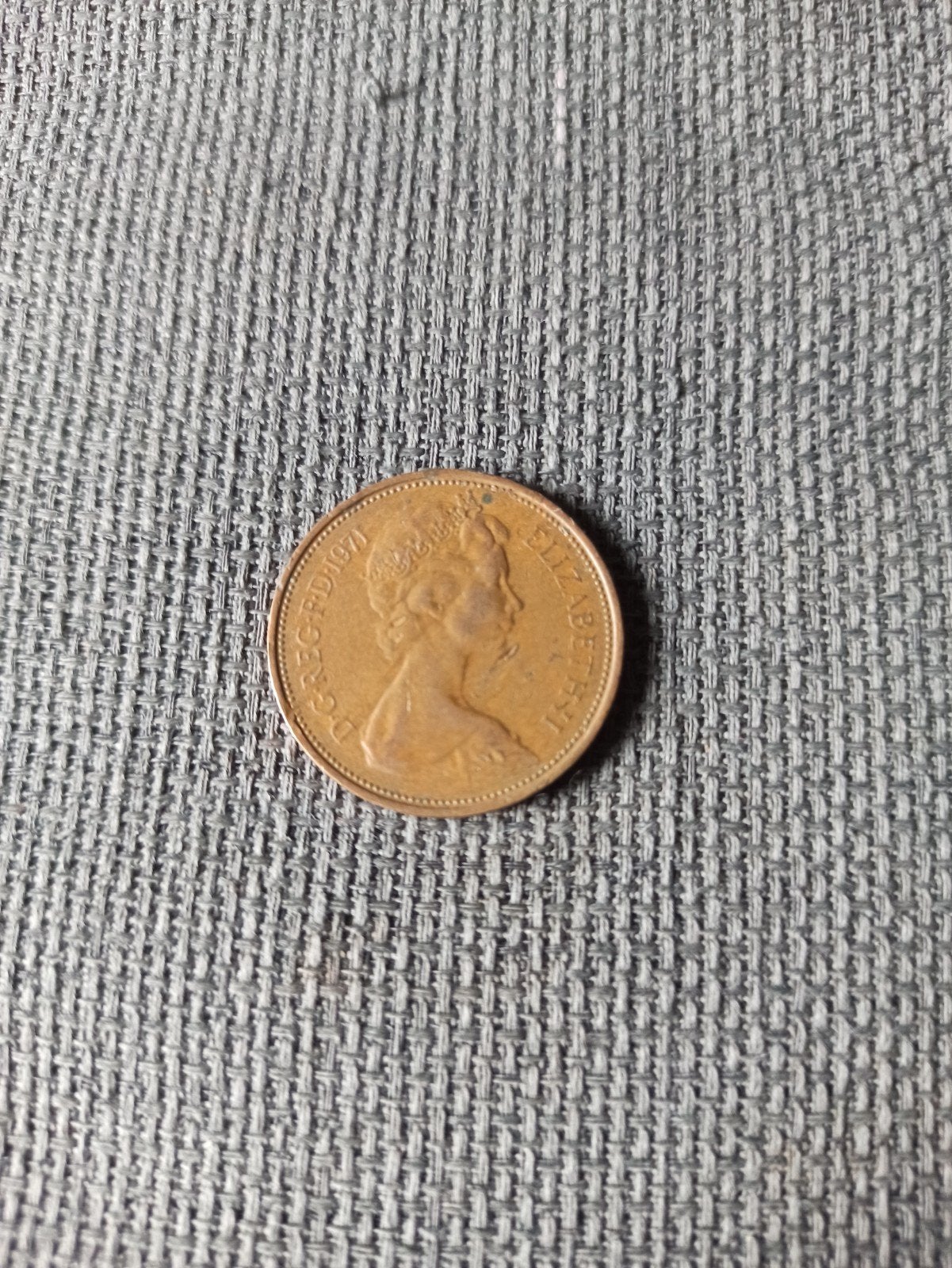 2 New Pence munt 1971 - Groot-Brittannië, Ophalen of Verzenden, Overige landen, Losse munt