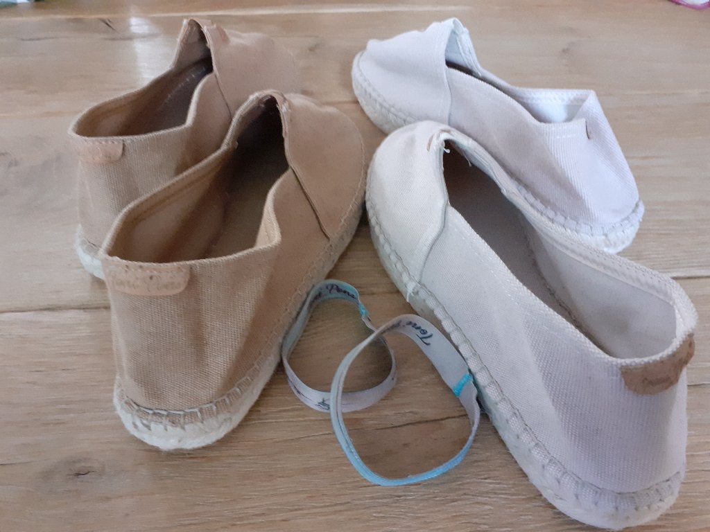 Espadrilles, Spaans schoentje, 2 sets, Overige kleuren, Nieuw, Ophalen of Verzenden, Espadrilles of Moccasins