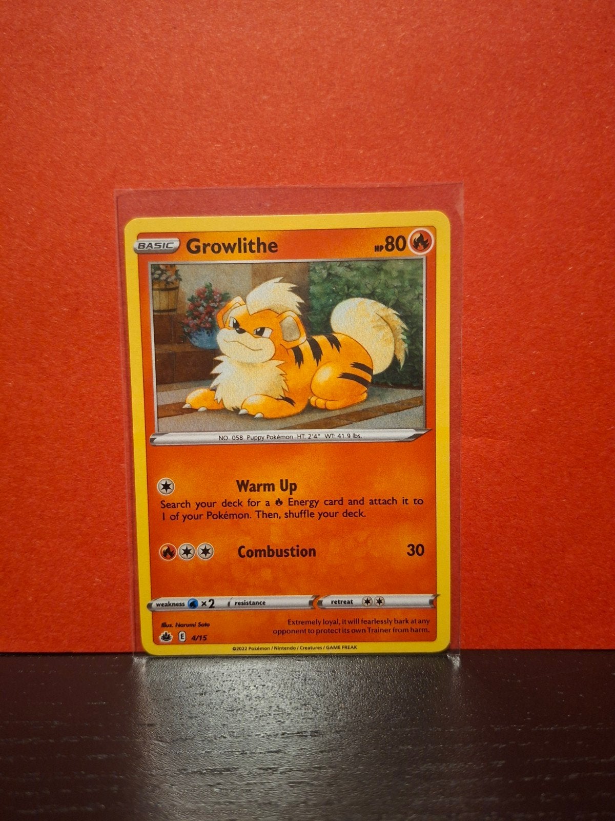 Growlithe Confetti Holo 4/15 — McDonald's 2022 (Near Mint), Ophalen of Verzenden, Zo goed als nieuw