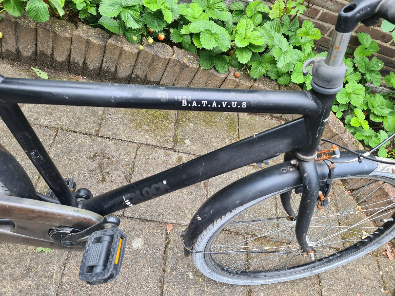 Batavus stadsfiets, zwart, 26inch, Fietsen en Brommers, Fietsen | Dames | Damesfietsen, Ophalen, Velgrem, Batavus, 53 tot 56 cm