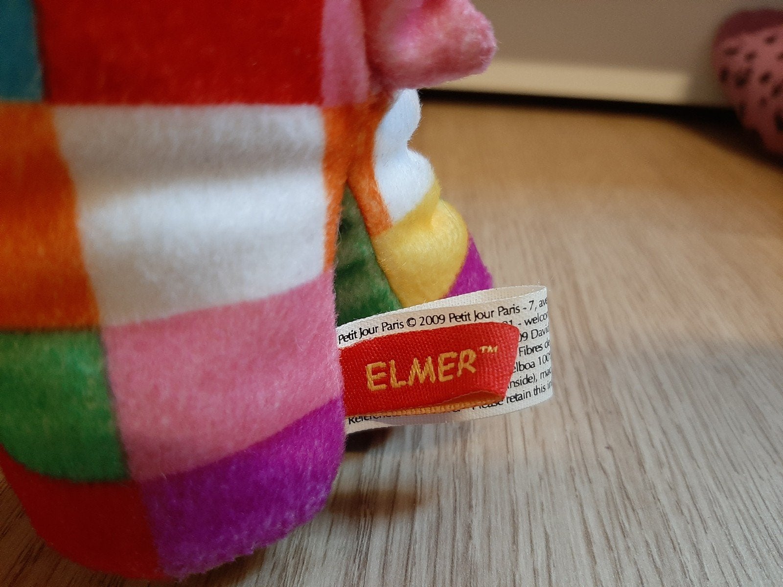 Elmer knuffel olifant 18 cm, Ophalen of Verzenden, Olifant