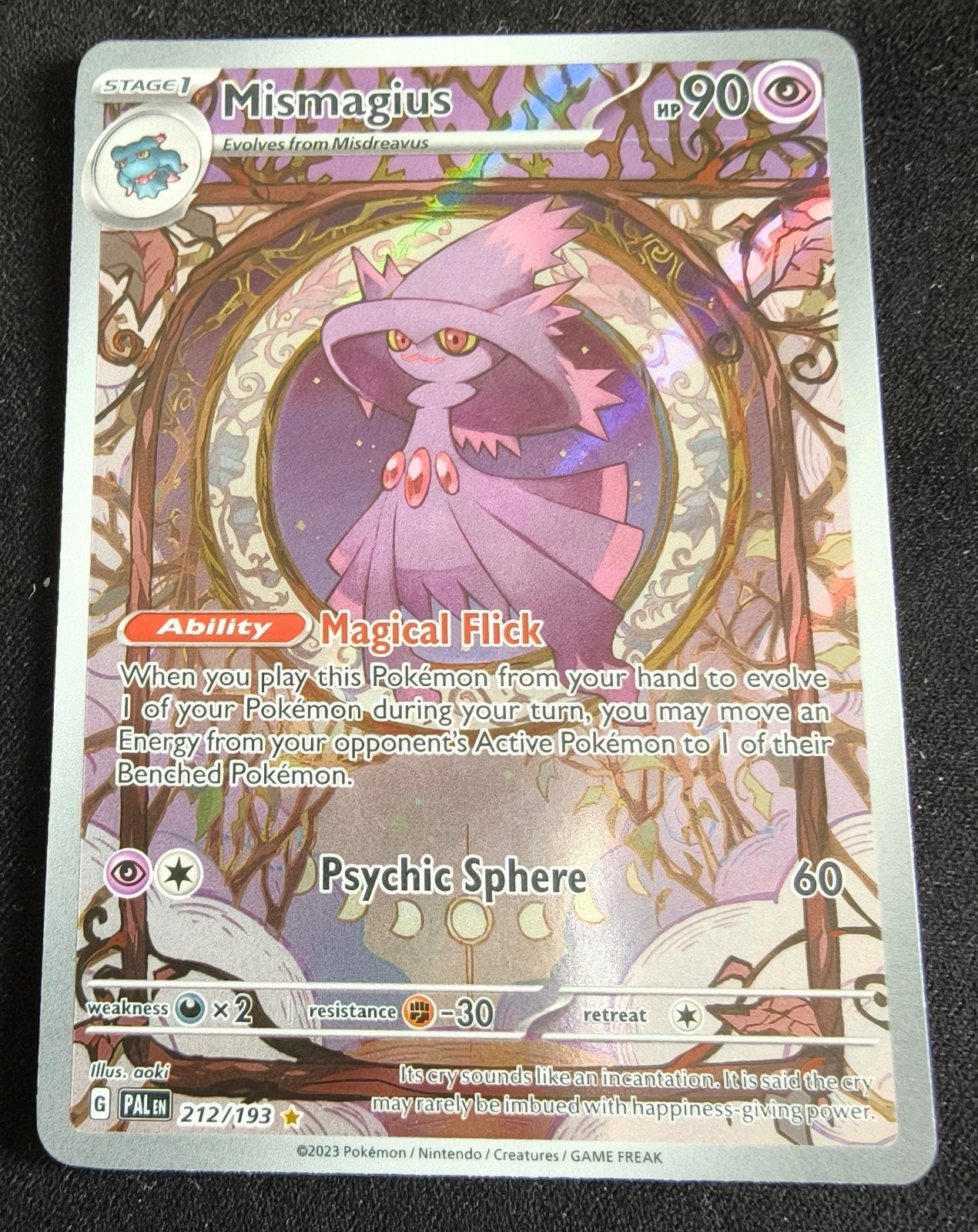 Mismagius (PAL 212/193), near mint, Ophalen, Zo goed als nieuw