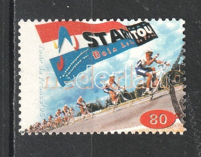 nvph 1684  Sport 1996 start Tour de France, Postzegels en Munten, Ophalen of Verzenden, Na 1940, Gestempeld