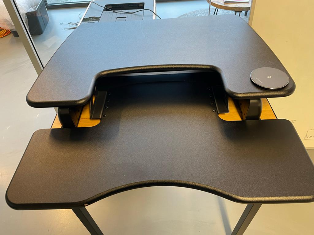 VariDesk Pro Plus 30 Zit-sta Bureau Opzetstuk Zwart, Ophalen, Gebruikt, Metaal, In hoogte verstelbaar