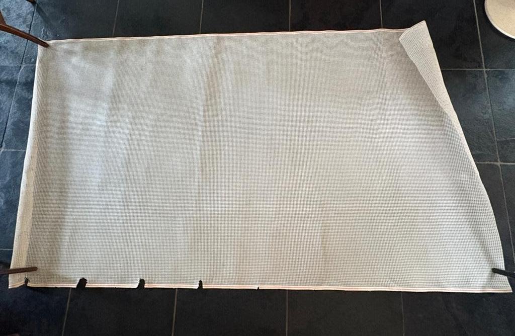 Groot Smyrna stramien, voor flink vloerkleed (260 x 150 cm), Hobby en Vrije tijd, Breien en Haken, Ophalen of Verzenden, Gebruikt