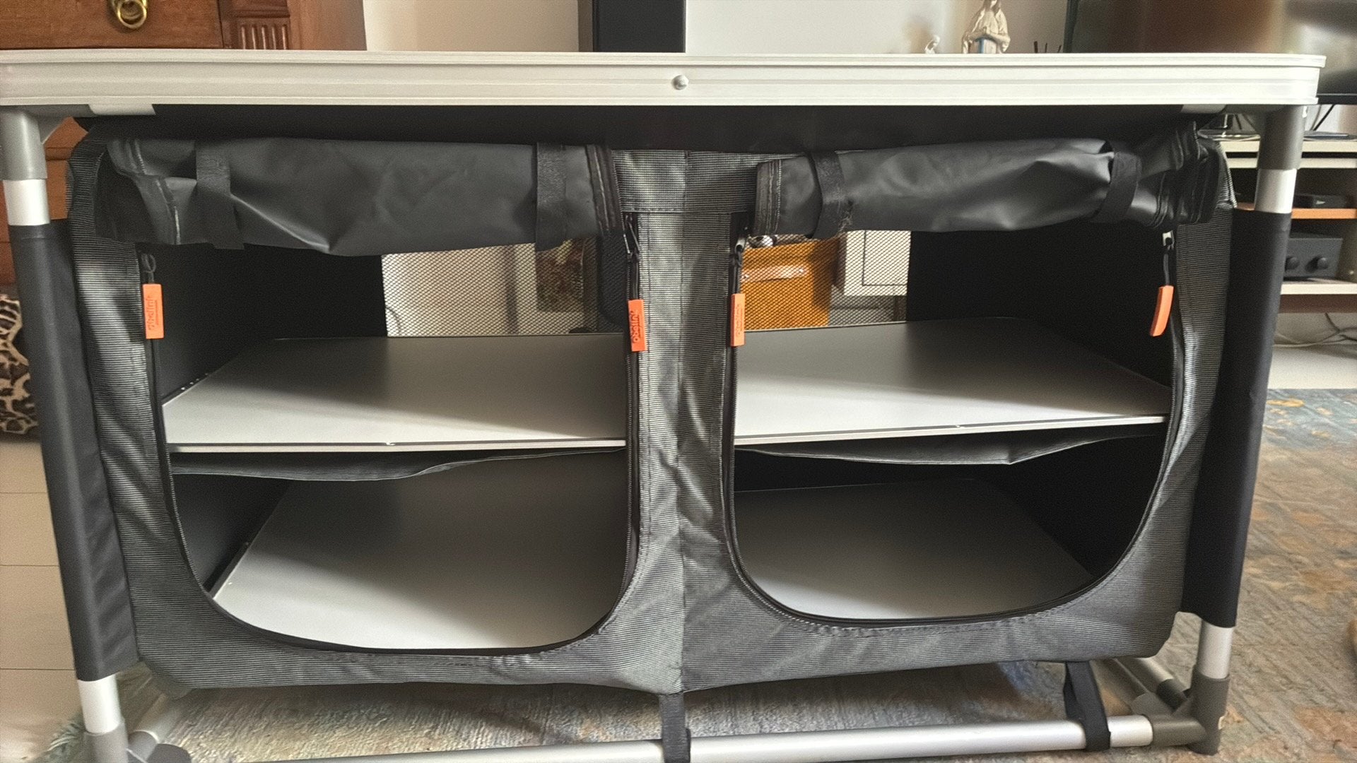 Kampeerkast Obelink Barcelona 4 vakken, Ophalen, Zo goed als nieuw, Campingtafel