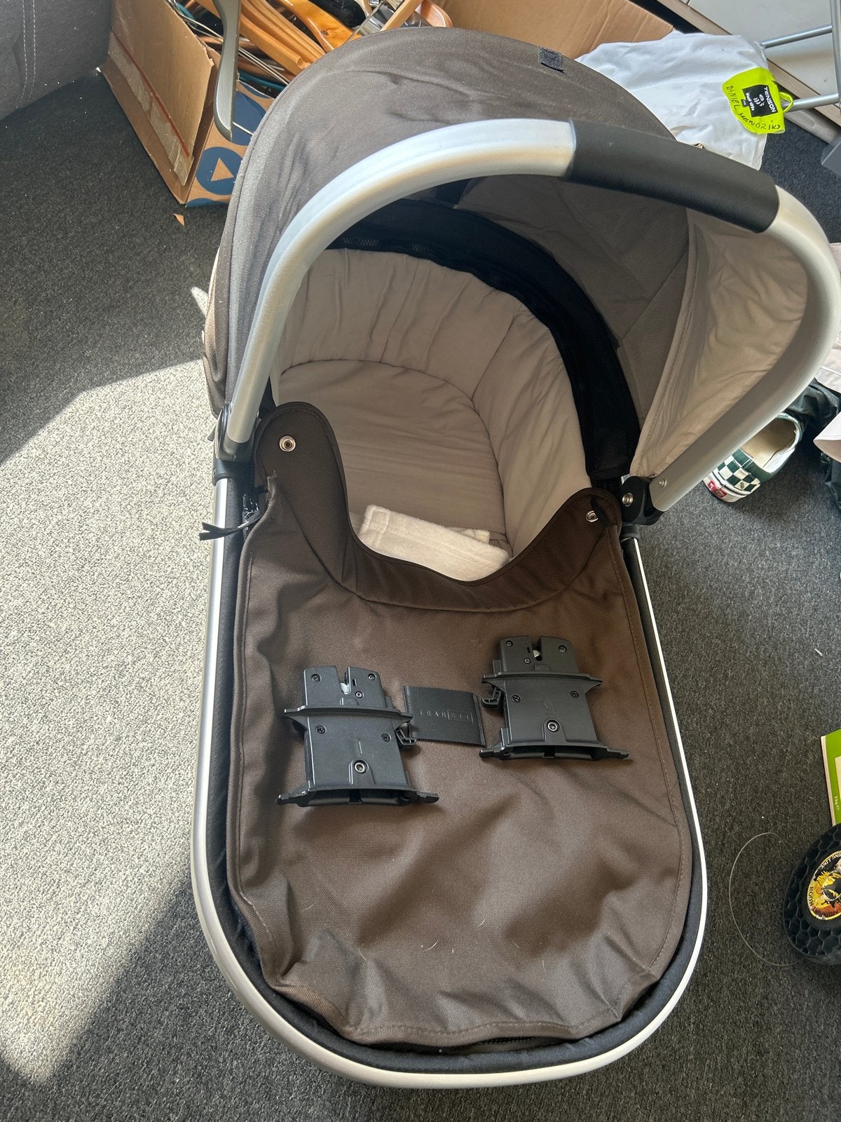 Transat reiswieg/kinderwagenbak - bruin, Ophalen of Verzenden, Zo goed als nieuw, Met reiswieg, Kinderwagen