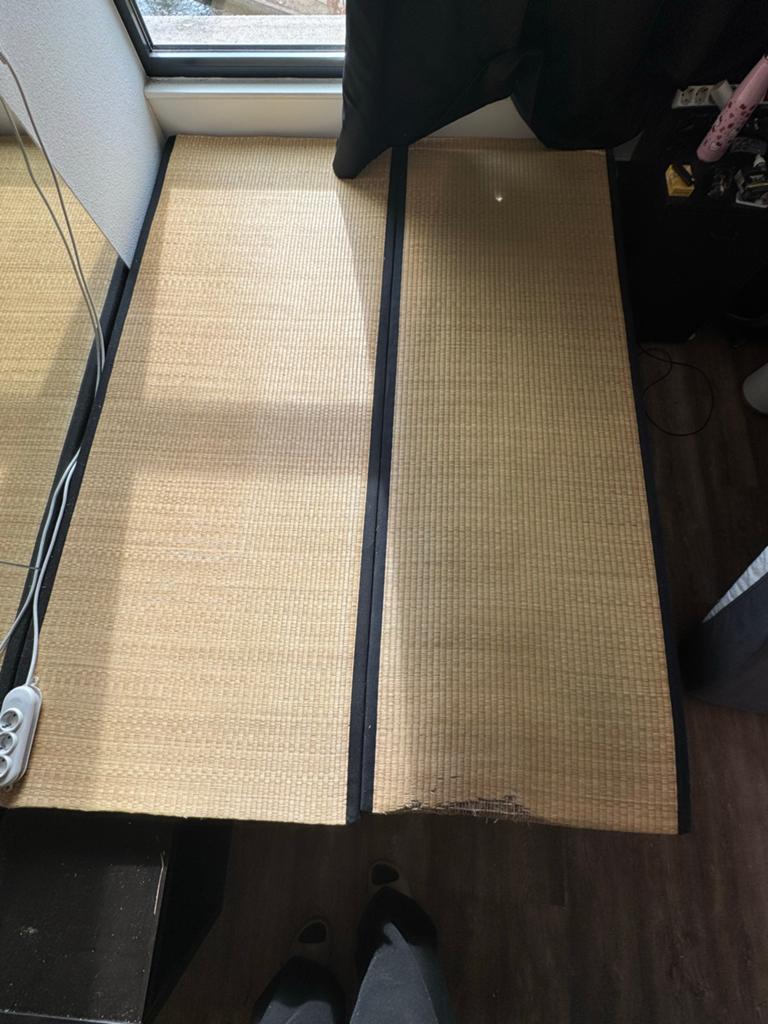 2 Tatami matten (set) - 1 licht beschadigd, Ophalen, Gebruikt, Beige, 50 tot 100 cm