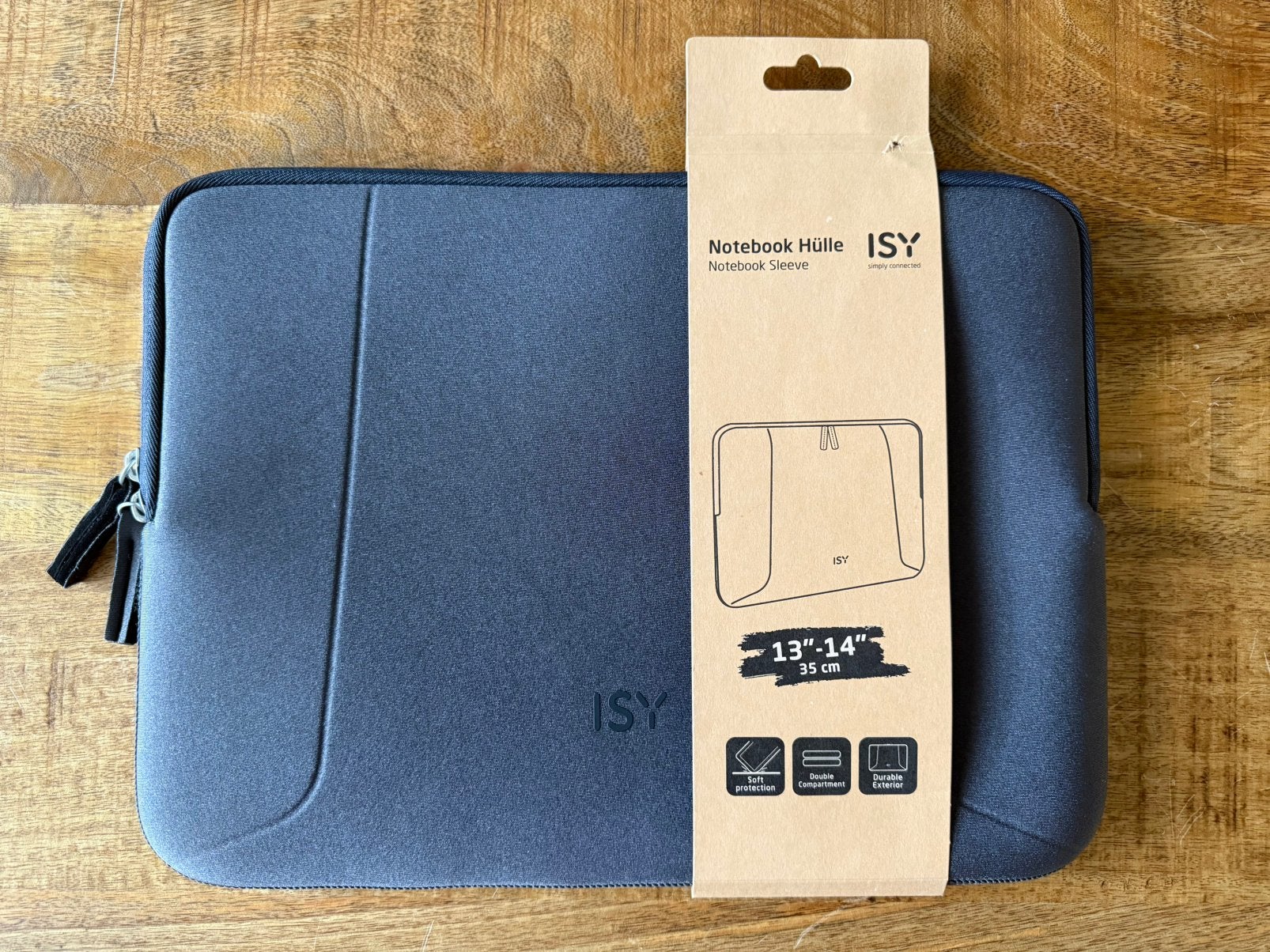 Isy laptophoes grijs 13/14 inch nieuw, Computers en Software, Ophalen of Verzenden, 13 inch, Nieuw