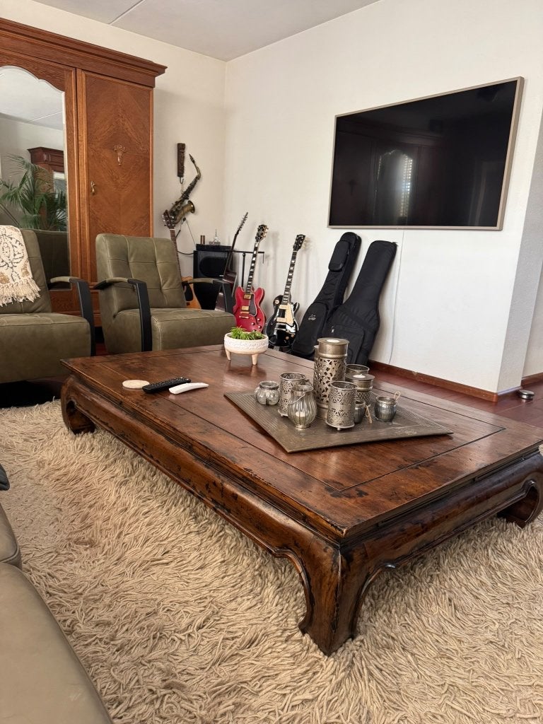 Opiumtafel, Ophalen, Gebruikt, 50 tot 100 cm, 150 tot 200 cm
