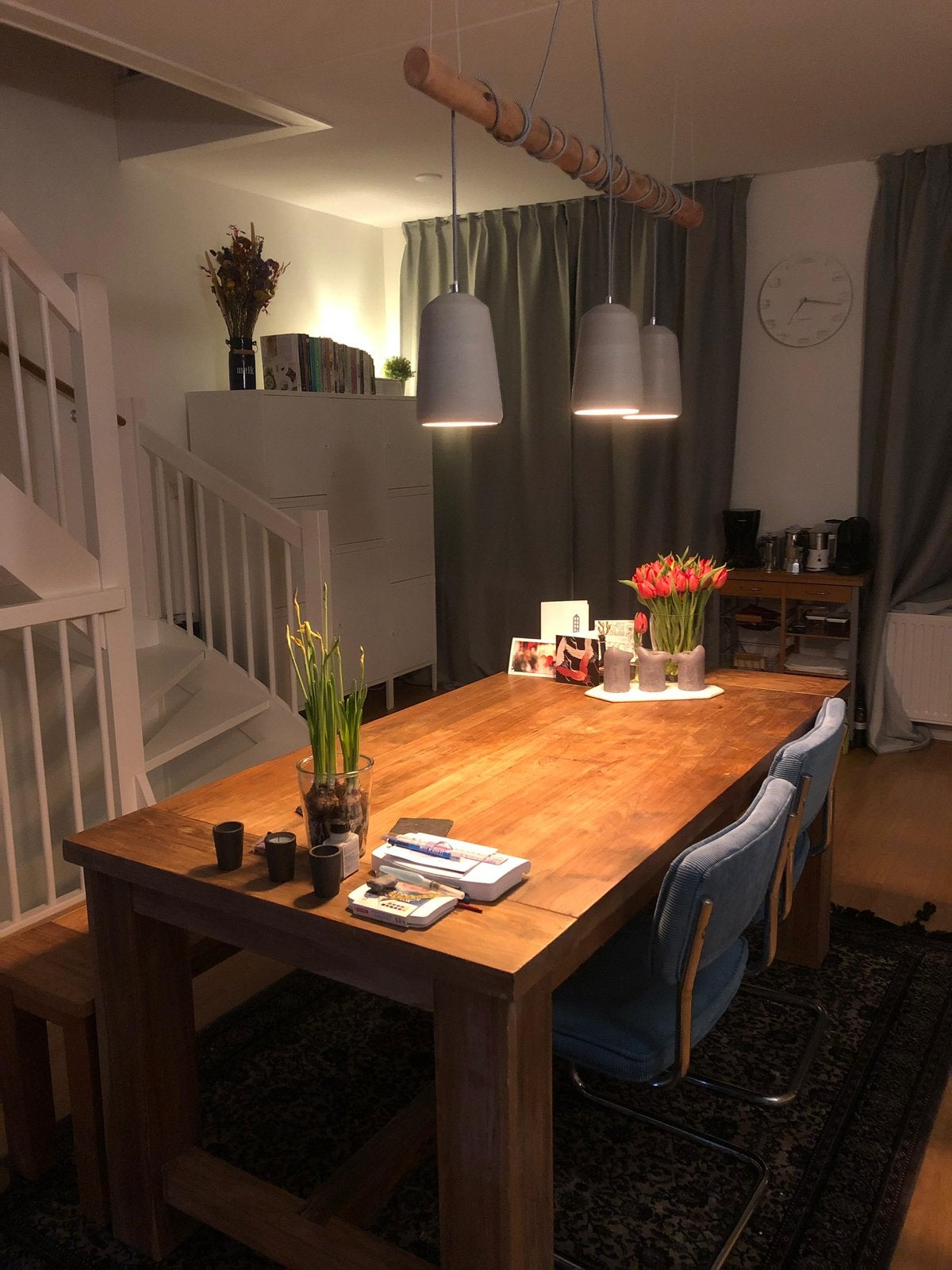 Eettafel en bank, Huis en Inrichting, Ophalen, Gebruikt, 50 tot 100 cm, Vijf personen of meer