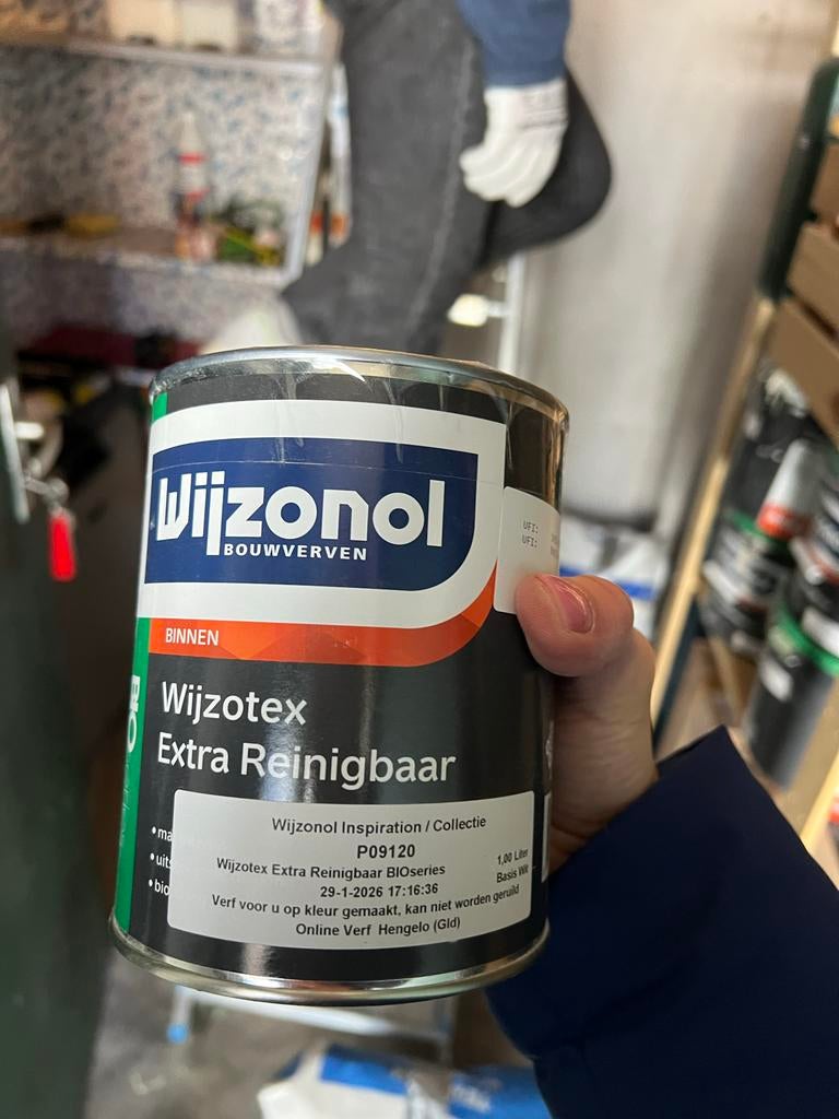 Wijzonol Wijzotex Extra Reinigbaar ZWART RAL 9005, Ophalen, Zwart, Nieuw, Verf